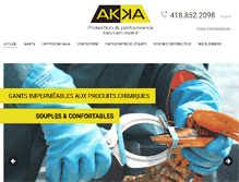 Tablet Screenshot of akka.ca